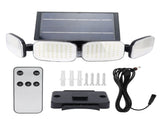 Solar Wall Light Solar Fourhead 200LEDs Wall Lamp for Garden Pathway Courtyard Street V1294-YM0901-3119210089211
