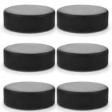 6-Pack Official PVC Ice Hockey Pucks for Indoor and Outdoor Practice Training and Skill Development V1366-AZ2-W-17291