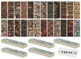 240Pcs Read Bookmark with Vintage Pattern Designs Long Lasting Cardstock for Classroom Teacher V1366-AZ2-W-15054