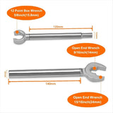 Plumber Wrench, 2-in-1 Angle Stop Wrench,Plumbing Tools for Faucet Nuts, and Spigots ywm58 V1369-AZ3-W-08494
