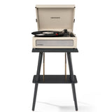 Crosley Voyager Bluetooth Portable Turntable Crosley Turntable Stand Bundle - Dune V398-CRIW8017BST-DU4