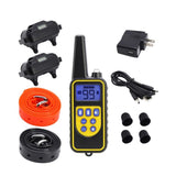 Dog Bark Collars - 2x 800m Range Recievers Vibration Sound Light Training Device V238-SUPDZ-39572038877264