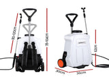 Giantz Weed Sprayer Electric 20L Backpack Trolley SPRAYER-CART-20L-BACKPACK-WH