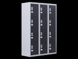12-Door Locker for Office Gym Shed School Home Storage - 3-Digit Combination Lock V63-839031