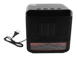 Space Heater 1000W PTC Ceramic Fast Heating Desktop Portable Electric Heater with 3D Realistic Flame V1294-YM0901-3113240295412