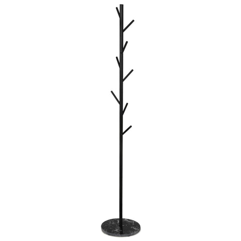 Levede Coat Rack Hat Clothes Stand Hanger Black DH1024-BK