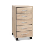 Artiss Filing Cabinet 5 Drawer Office Storage Organiser FURNI-O-CAB-5D-WD