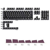 Universal Fit Carbon Fiber Keycaps Complete 119 Keys Set for Standard Keyboards Offering Wear V1192-AZ-W-23570
