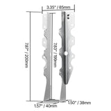 50 Pcs Joist Hanger, Inner Dimensions 1.57 x 1.50 x 7.83 inch / 40 x 38 x 199 mm, Rafter Hurricane V952-TLDJ210INCH5HCMQL001V0
