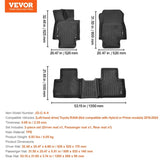 Automotive Floor Mats Fits Toyota RAV4 2019-2024 V952-SUVDBDFTRAV46AZ27V0