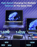 600W GaN 8 Ports Fast Charging Station USB&Type-C for iPhone, Laptops, MacBook V201-GAN0600BL8AU