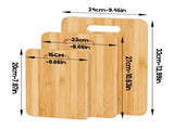 6 Pcs Bamboo Cheese Cutting & Serving Board Set Moso Bamboo, Reversible, BPA-Free V1181-KC0010X2