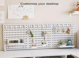 CARLA HOME Desk Pegboard Organizer Kit with Hooks, Tray & Mount Ideal for Office, Gaming Setup & LSB-36279