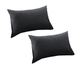 Accessorize Charcoal 400TC Bamboo Cotton Pair of Standard Pillowcases 48 x 73 + 15cm V442-HIN-PILLOWC-BAMBOOCOTTON-CHARCOAL-ST