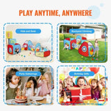 5 in 1 Kids Play Tent with Tunnel, Basketball Hoop for Boys, Girls, Babies and Toddlers, V952-PPSDZPX5DCS0ZMG6CV0