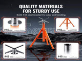 Pipe Stand, 2500LBS Heavy Duty Pipe Jack Stands, 27.2"-52" Height Adjustable V Head Pipe Stand, 45 V952-ZXGDZCZJ2852R9DRBV0