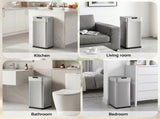 Devanti 50L Motion Sensor Bin Rubbish Bins Kitchen Automatic Trash Can Silver SB-D-50-K250-SI