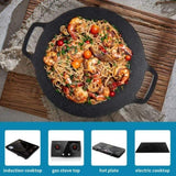 Korean Grill Pan Nonstick 6 Layer 40cm Round BBQ Griddle Indoor or Outdoor Cooking V324-KOBBPLATE