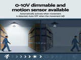 Leier 150W UFO LED High Bay Light Motion Sensor HBL-UFO-N150-SEN-BK