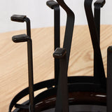 8-Cup Mug Tree Metal Rotating, Antique Black- Drying Hanger Cup Drying Tree Glass Baby Bottles V1366-AZ2-W-03198