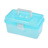 Transparent Storage Box, Clear Storage Latch Box Plastic Container Plastic Carrying Case with Handle V1189-LWWAL-20260401-06874