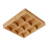 Divided Wooden Tray Multi Serving Tray for Hot Pot Restaurants Sushi Plate 9 V1294-YM0521-3118230024115