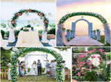 Metal Garden Arch Trellis Iron Plant Support Outdoor Climbing V178-66754
