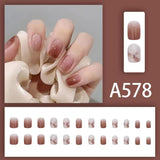 12 boxes / 288 pieces, white light luxury fashion French ins style flash sweet cool simple empress V1102-HECDJ-001