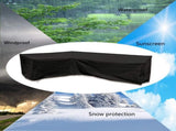 L-shaped garden bench cover - Garden furniture cover - L-shaped garden furniture protective cover V1188-MS101-03256-1