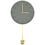 Modern Wall Clock Hanging Round Clock with Large Pendulum for Kitchen Coffee Shop Bar V1294-YM0901-3115210121711