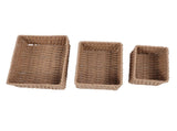 3PCS Wicker Storage Baskets for Shelves Organizing Decorative Woven Storage Baskets Set Desk V1294-YM0901-3117240333411