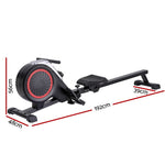 Everfit Rowing Machine 16 Levels Foldable Magnetic Rower Gym Cardio Workout ROWING-MAG-16L-BK