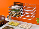 Wall Mounted Food Sorting Tray 4 Layers Storage Tray Collapsible Side Dish Stacking Storage for V1294-YM0626-3118220317513