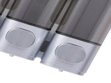 3 Chamber Shower Soap Dispenser 3x300ml Capacity Wall Mounted Shampoo and Conditioner Dispenser for V1294-YM0901-3112250042614