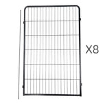 YES4PETS 8 Panel 120 cm Heavy Duty Pet Dog Cat Rabbit Exercise Extension Playpen Puppy Rabbit Fence V278-2-X-HPL120-4-A