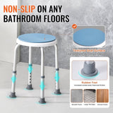 VEVOR Chair 360 Degree Rotating, Adjustable Height Stool Seat, Bath Chair for Inside V952-QTLYZYYXFSLHE5HTXV0