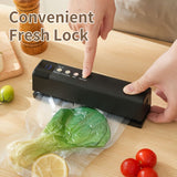 **1pc black Portable Wireless Vacuum SealerUSB Charging Compact Design, One-Touch Sealing for V1102-ZKFKJ002