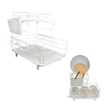 Drain Rack DoubleLayer Dish Rack Countertop Tableware Chopstick Holder for Kitchen V1294-YM0901-3118210203211