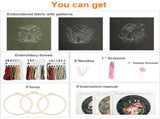 Mushroom Embroidery Kits for Beginners, Adult Embroidery Kit Cross Stitch Kit V1366-AZ2-W-13391
