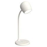 Kreafunk Ellie Lamp W/ Qi Charger And Bluetooth Speaker - White V398-KFEW01