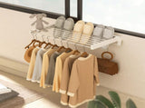 Alston Wall Mounted Drying Rack Black Clothes Airer Space Saver Folding Dryer Bearing Capacity 12KG V985-WMDRYINGRACKB