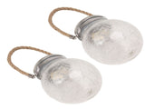 2Pcs Solar Glass Ball Waterproof Automatic LED Rotating Cracked Lantern Light for Lawn Terrace V1294-YM0703-3119230047711