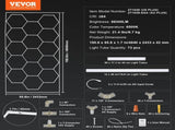 Hexagon Garage Lights 66300LM 15 Grids Honeycomb LED Shop Ceiling Light V952-PJXCKDBSLBX6VPB5YV3