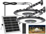 3000LM Black Solar Sensor LED Lights with Dual Head for Outdoor Use LSB-59179
