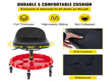 Shop Stool, 135 kg Rolling Garage Stool, 56 cm to 66 cm Adjustable Height Mobile Rolling Gear Seat, V952-YXAPDSFZDQCDJEZCNV0