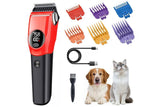 Dog Clipper Low Noise Dog Grooming Kit Rechargeable 3-Speed With LCD Display for Dogs Cats Pets V1263-JX-6106-2
