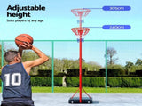 Everfit 3.05M Netball Hoop Basketball Stand System Net Ring BAS-HOOP-305R-RD
