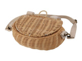 Kids Bike Basket Simple Lid Design Adjustable Strap Light Sturdy Kids Rattan Basket for Cycling V1294-YM0710-3115230117211