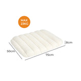 Pawz M Size Orthopedic Dog Bed with Sherpa Plush Removable Cover in White PT1275-M-WH_NZ