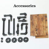 Industrial Pipe Shelving Pipe Shelves Wall Mounted Decor Floating Shelves Retro Rustic Shelf for Bar V324-WRACK-3LTPZ